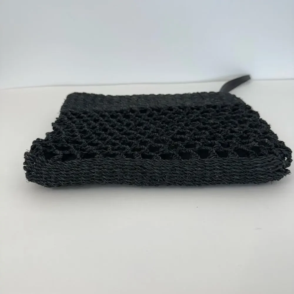 Helen Kaminski Woven Raffia Clutch Bag Large Envelope